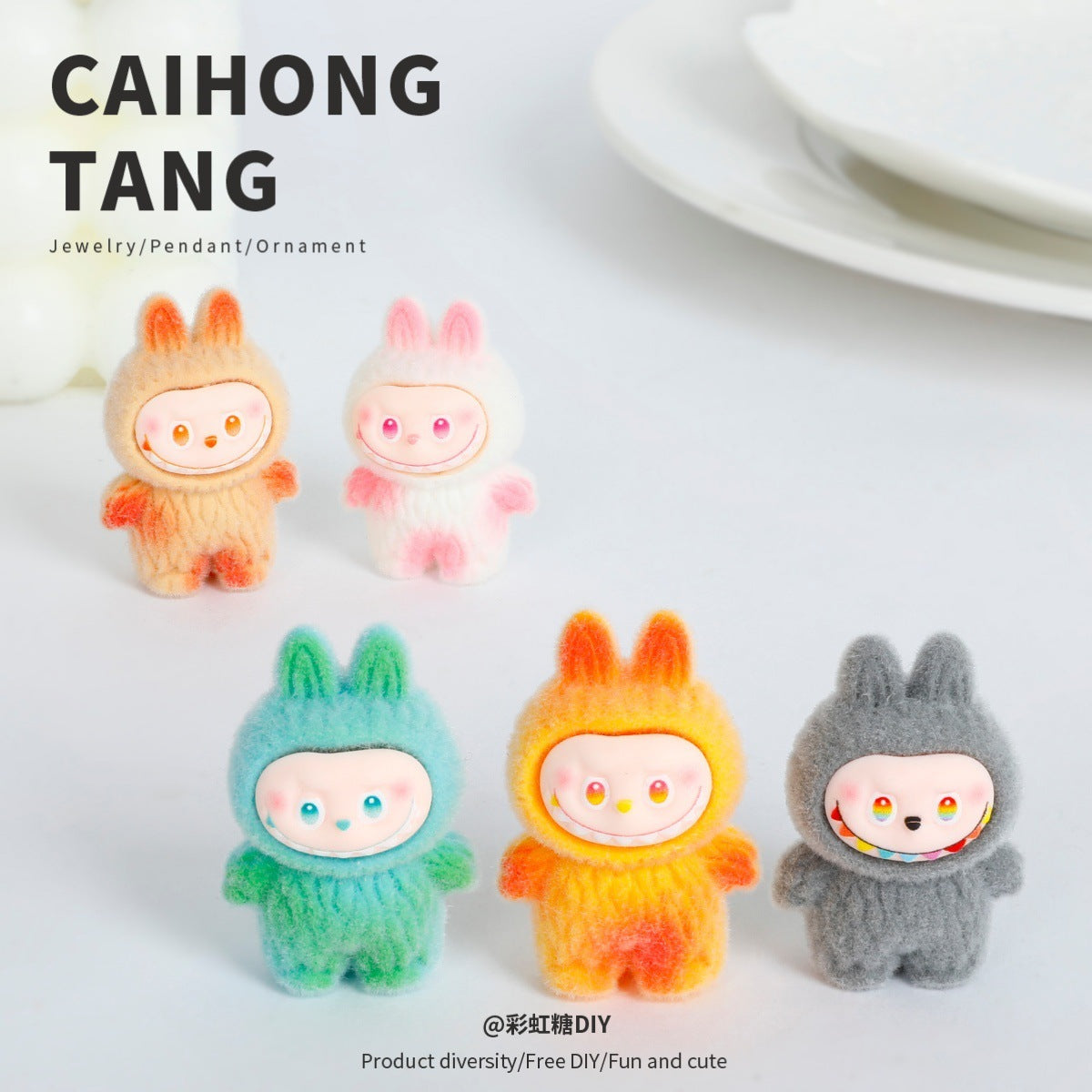 Wholesale Cartoon resin cute small ornaments DIY accessories